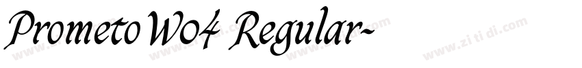 PrometoW04 Regular字体转换